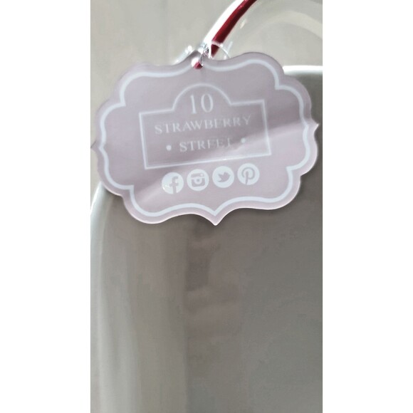 Whimsical Cupboard Ceramic Oblong Christmas Dog Themed Ovenproof Dish NEW 11x8x3 - Picture 7 of 8